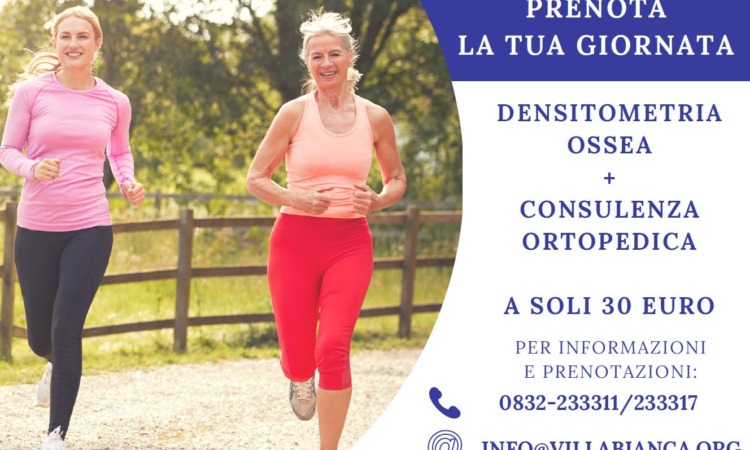 Osteoporosi: il 20 ottobre tariffa speciale per densitometria e visita